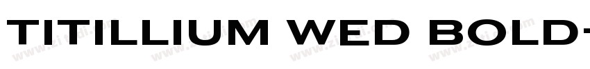 titillium wed bold字体转换